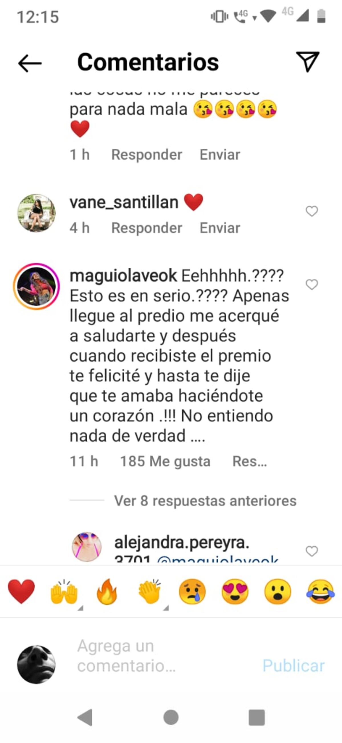 Magui Olave contestó asombrada el planeo de Ulises Bueno.