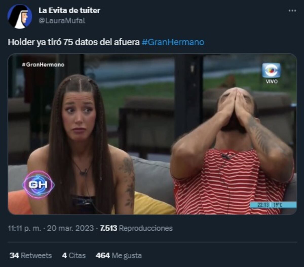 "Gran Hermano": los mejores memes tras el regreso de Holder, Martina y Mora (Captura de pantalla)