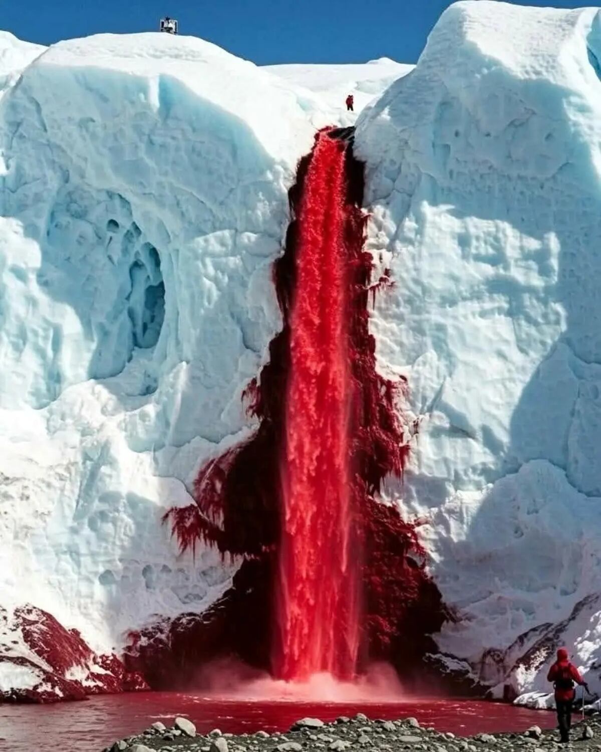 Por qué el glaciar Taylor “sangra”: el misterio de las Cataratas de Sangre
