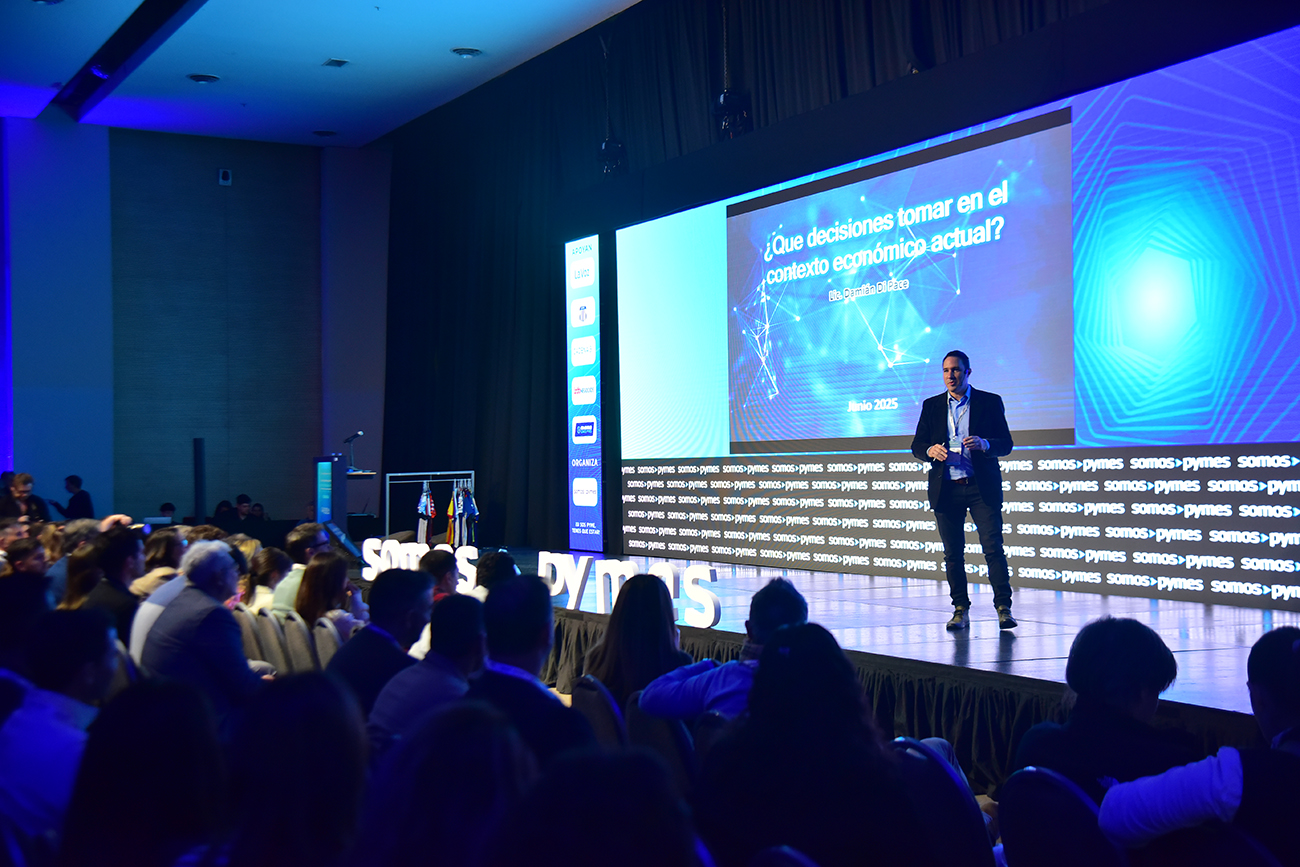 Damián Di Pace, uno de los oradores del evento. (Pedro Castillo / La Voz)