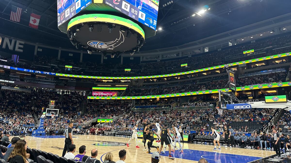 NBA. El partido que presenció Voy de Viaje fue Orlando Magic vs Cleveland Cavaliers en el Amway Center. (Magalí Gaido/Voy de Viaje)