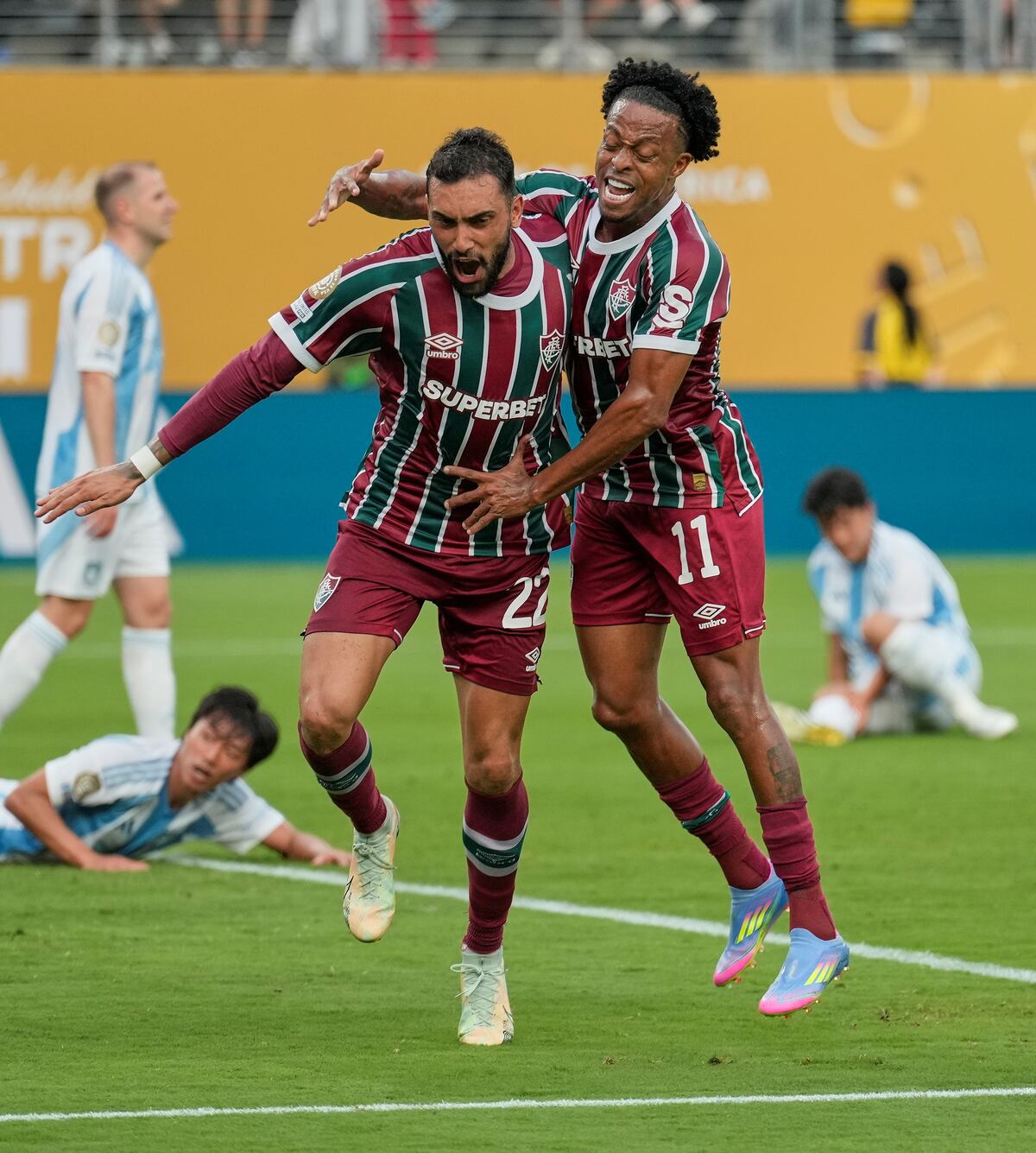Juan Pablo Freytes, defensor cordobés, en el Mundial de Clubes. (AP).
