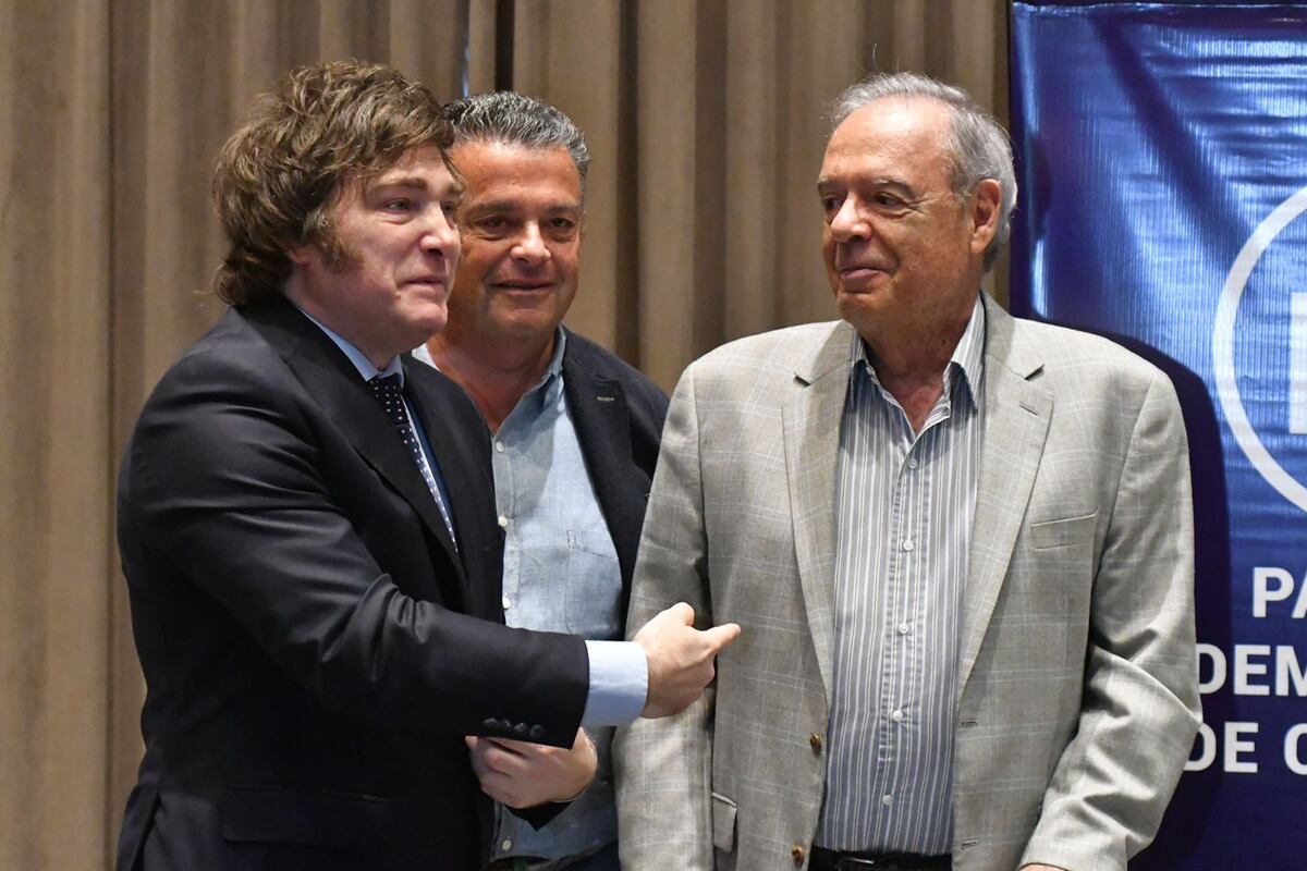Javier Milei en Río Cuarto. (Tomás Fragueiro/LaVoz)