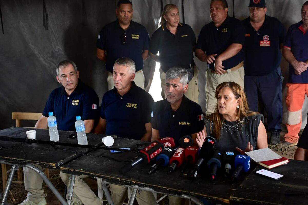 Conferencia de prensa de la fiscal adjunta Bettina Croppi, quien realizó un repaso de la investigación a cuatro días de la desaparición de Lian. (La Voz)