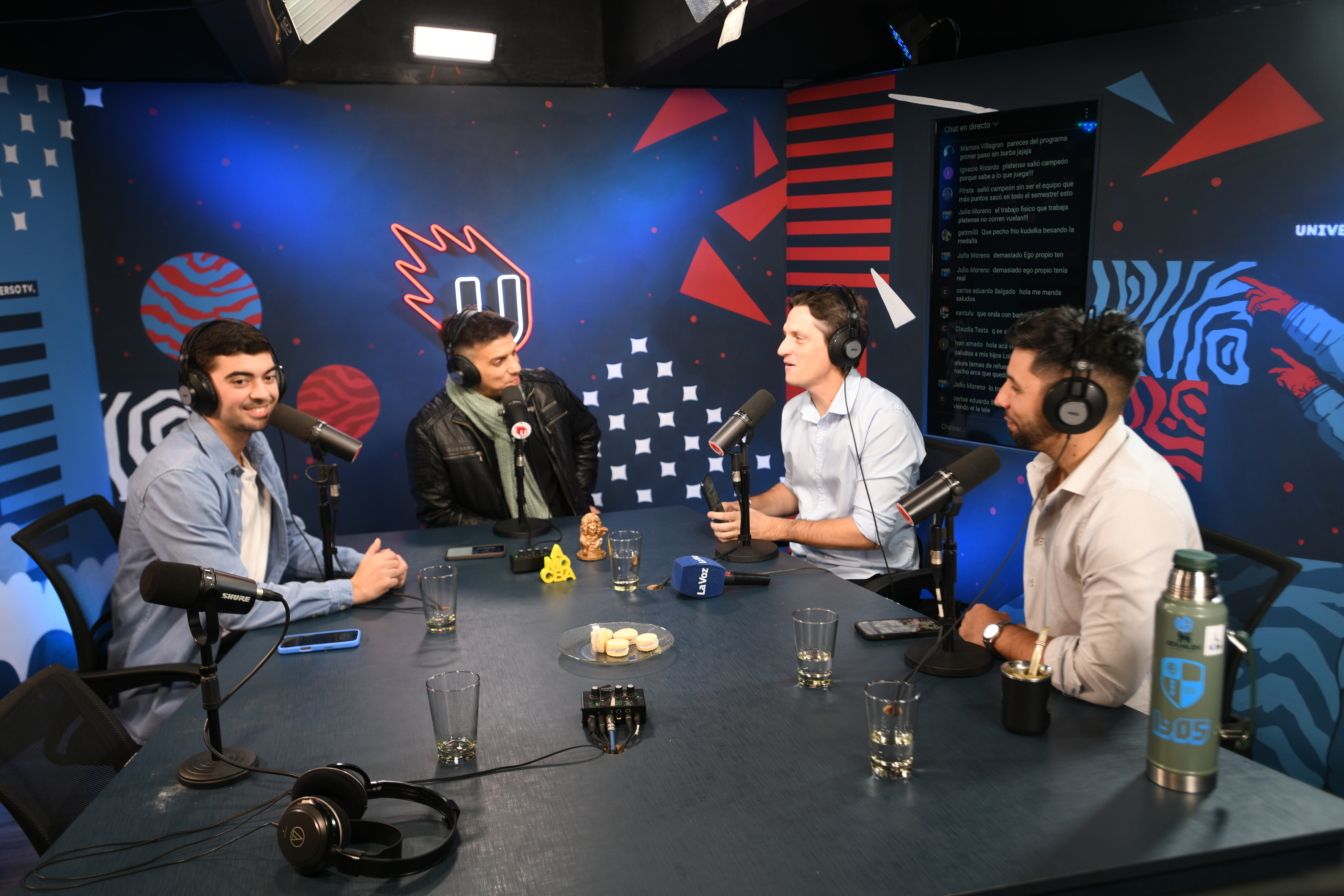 Mundo Pirata, el pódcast de Belgrano, hecho en Universo TV, donde se desarrolla el programa Hablemos de Belgrano. Conductores Exe Benegas, Juan Pablo Benegas y Santiago Nihuol. (Javier Ferreyra / La Voz)