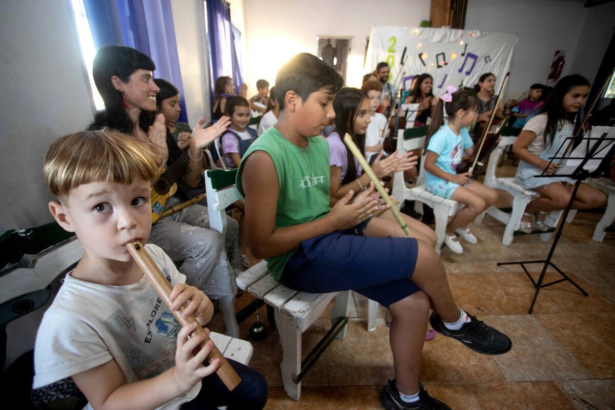 Orquesta infanto juvenil municipal de Santa Rosa de Calamuchita. (La Voz)