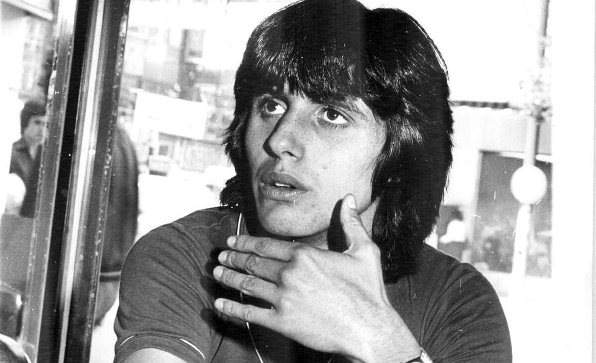 Hoyos en una entrevista a este diario mientras jugaba para Talleres en 1980 (Foto: Archivo / La Voz).