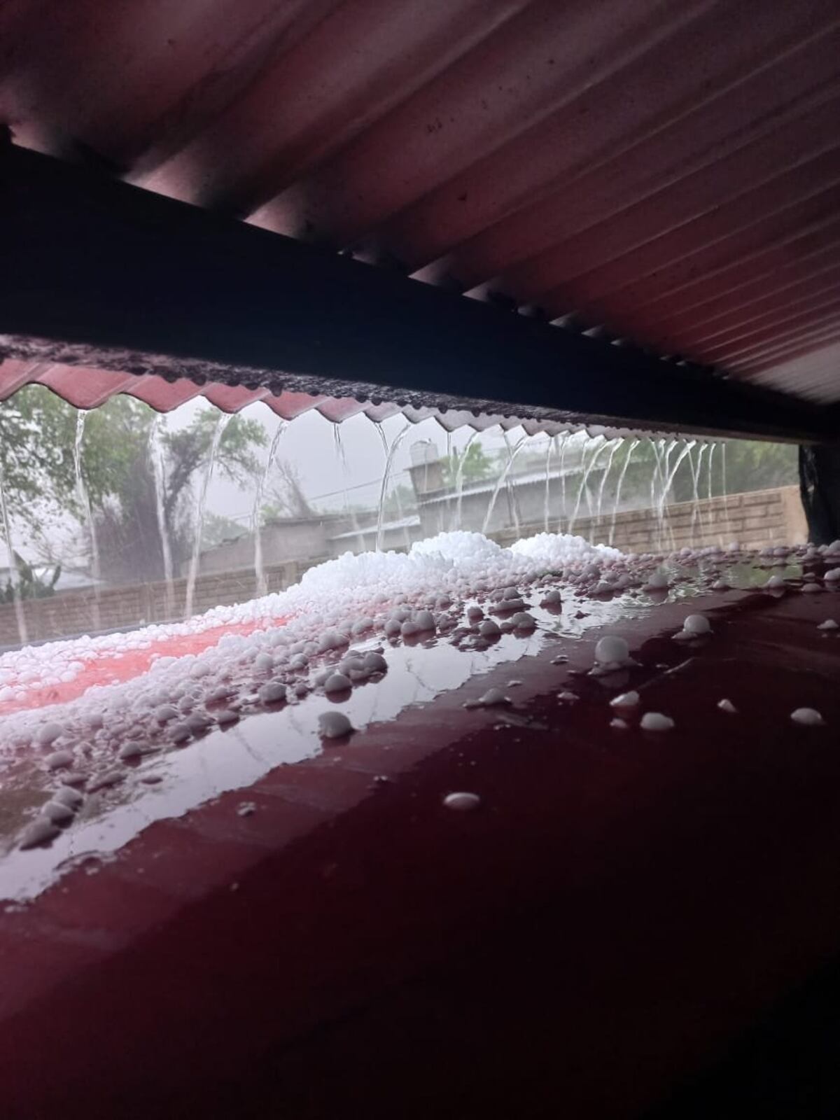 Granizada en Del Campillo este viernes 17 de octubre (gentileza)