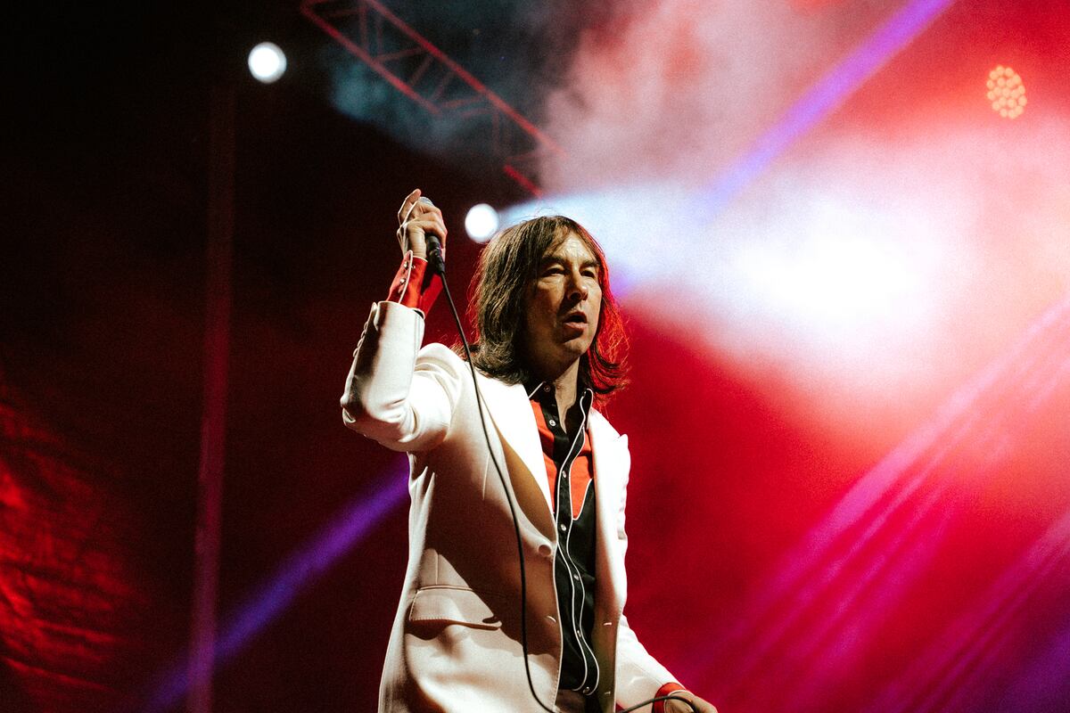 Primal Scream en el festival Music Wins, realizado en la tarde - noche del domingo en Costa Salguero, Caba. (Gentileza Lady Miru y Mateo Ronn)