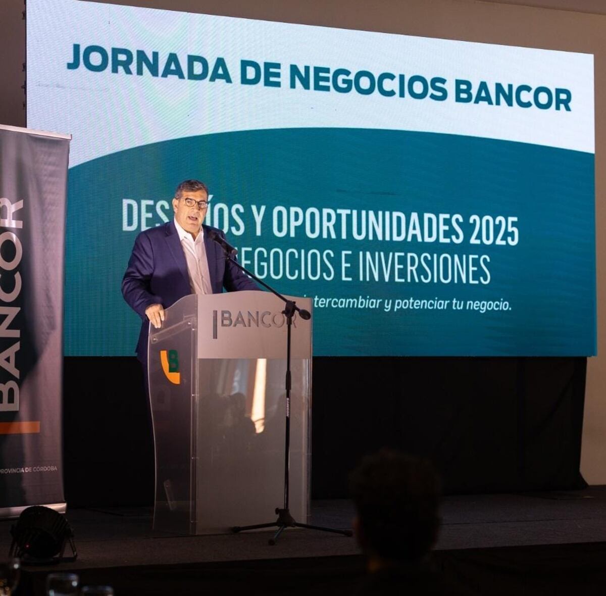 Raúl Paolasso en el encuentro del Bancor para el norte cordobés.