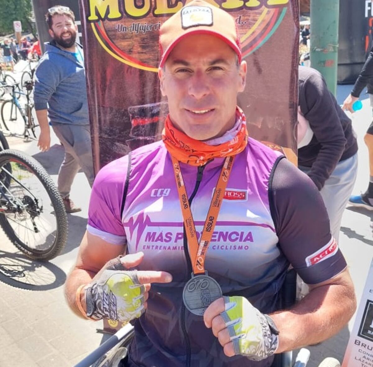 Bruno Butassi, ciclista adaptado de San Agustín.
