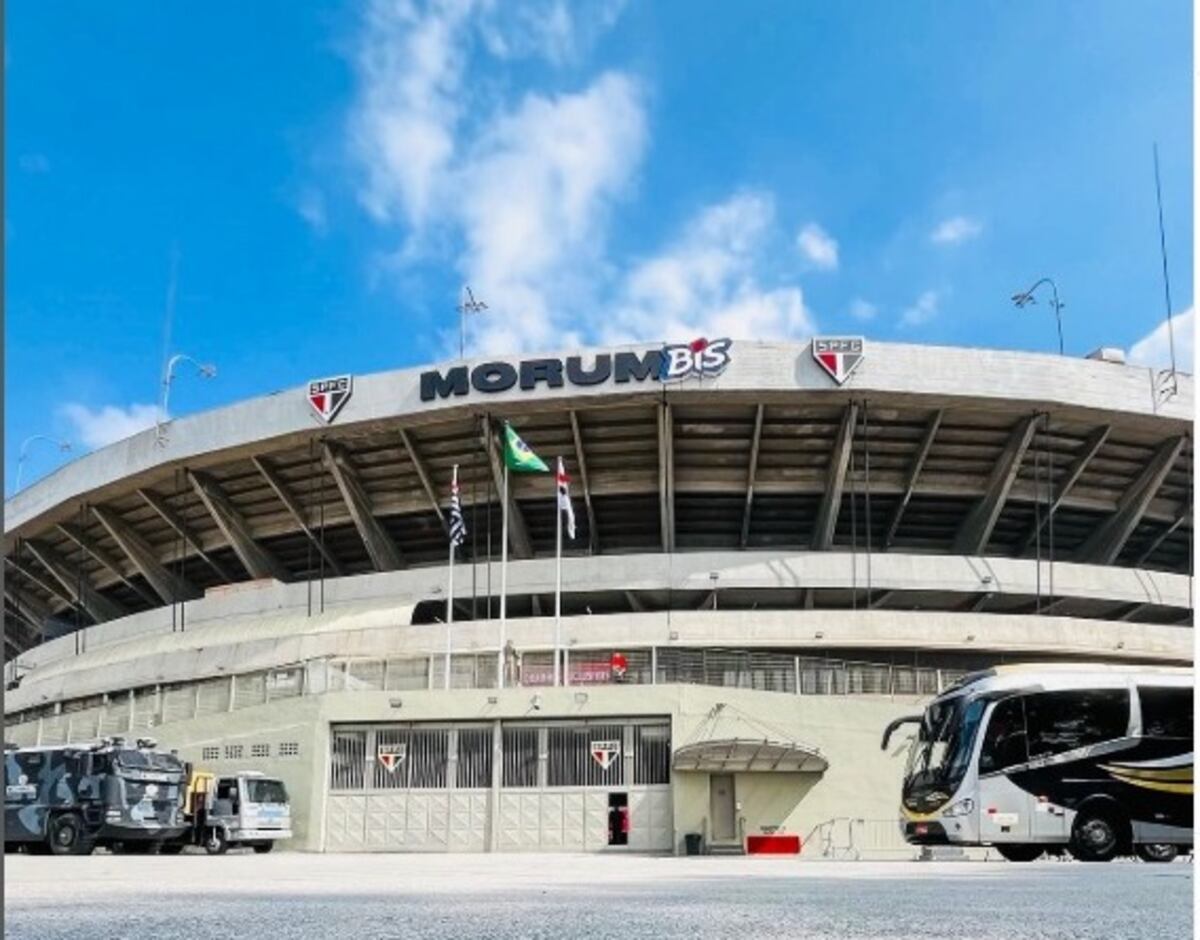 Estadio MorumBis. Talleres cerrará su participación en el Grupo D de la Copa Libetradores, el martes 27/5, a las 19, ante  Sao Paulo. (Prensa SP)