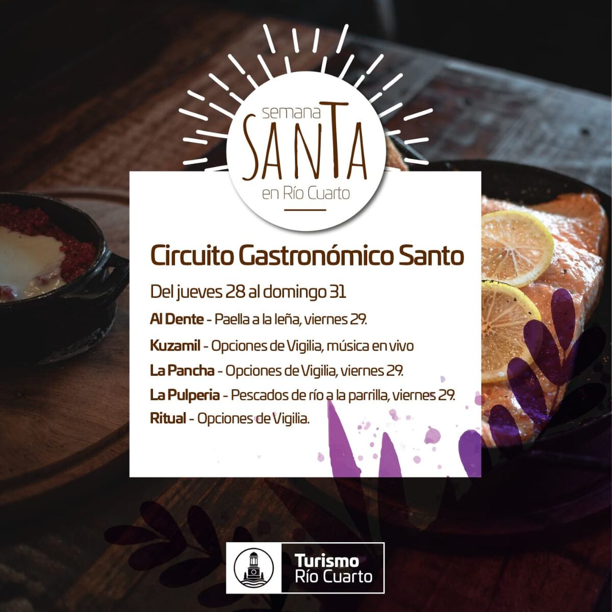 Río Cuarto. Circuito Gastronómico Santo (Gentileza).
