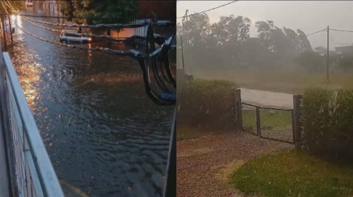 Fuerte temporal en Buenos Aires.