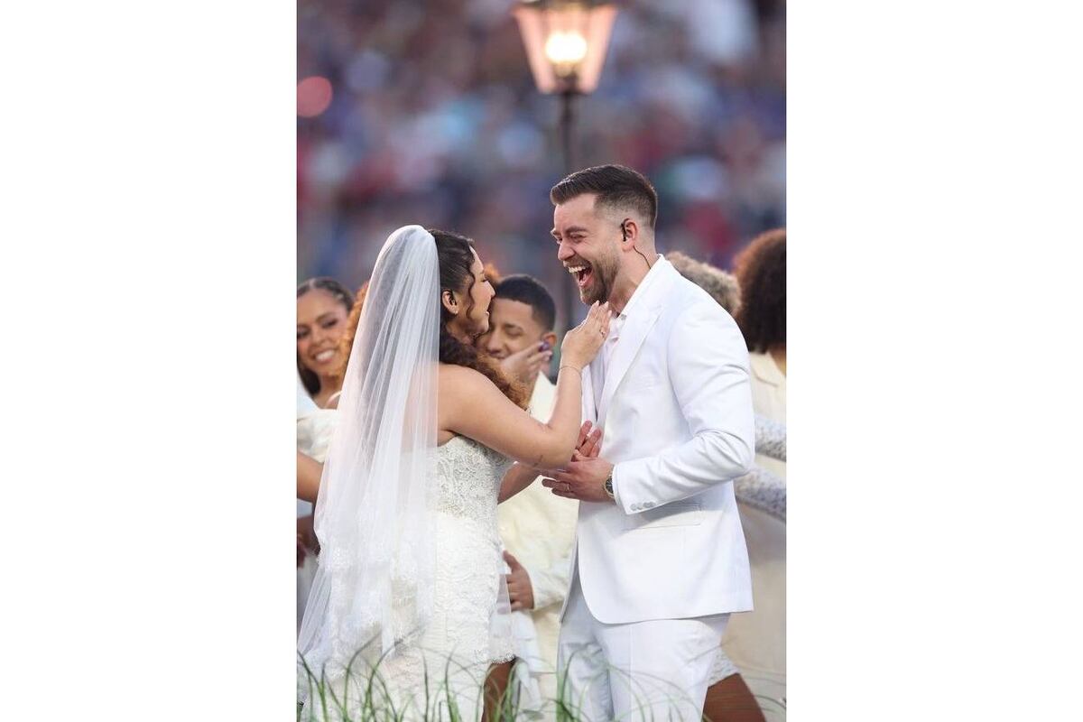 La pareja se casó legítimamente. (Foto: Captura de pantalla)