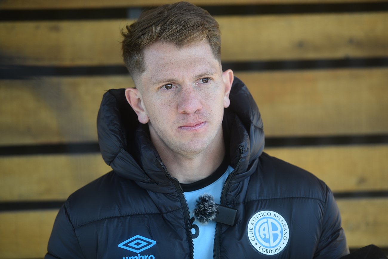 Esteban Rolón en la pretemporada de Belgrano en Río Segundo (Pedro Castillo / La Voz).
