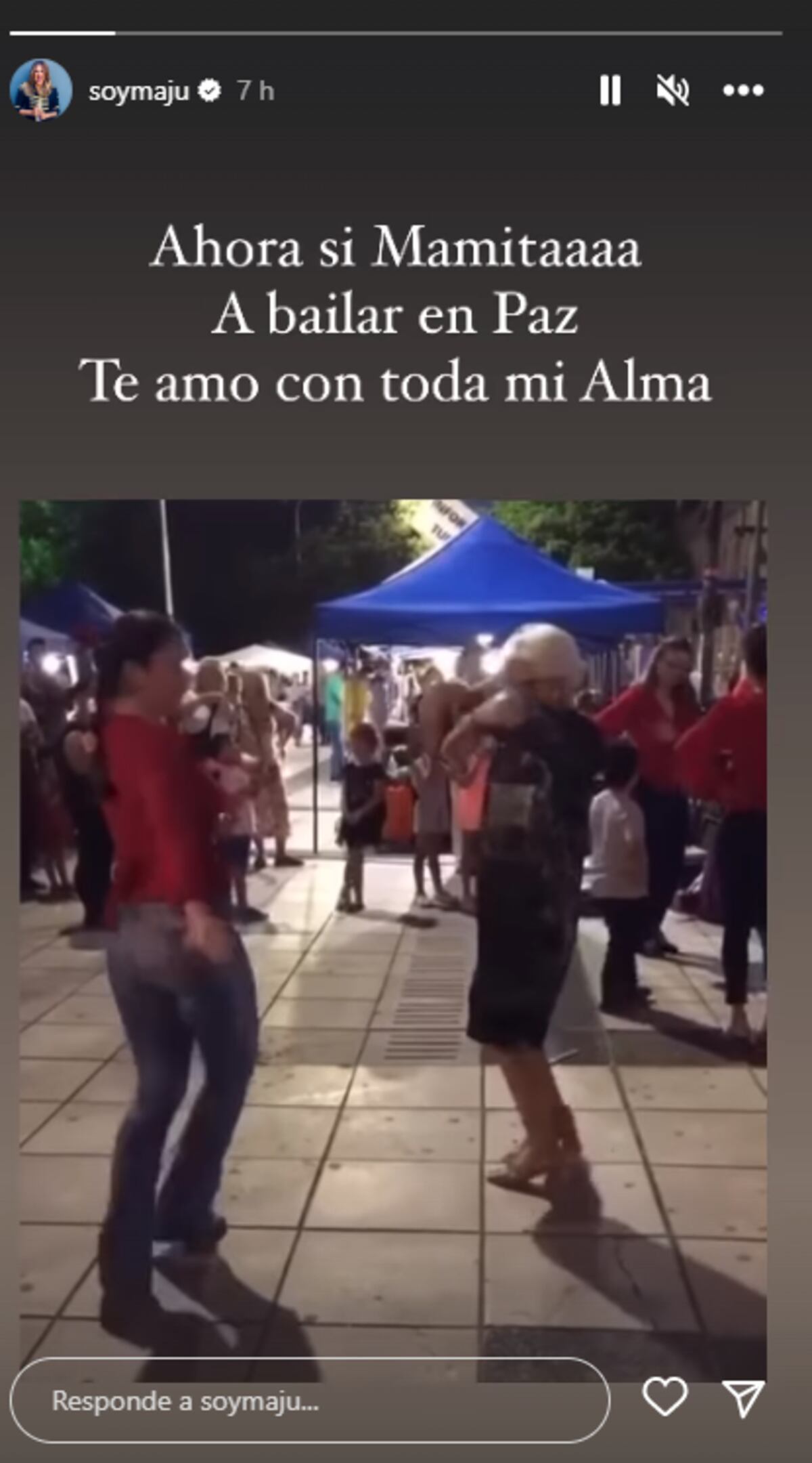Maju Lozano despidió a su mamá. (Instagram Maju Lozano)
