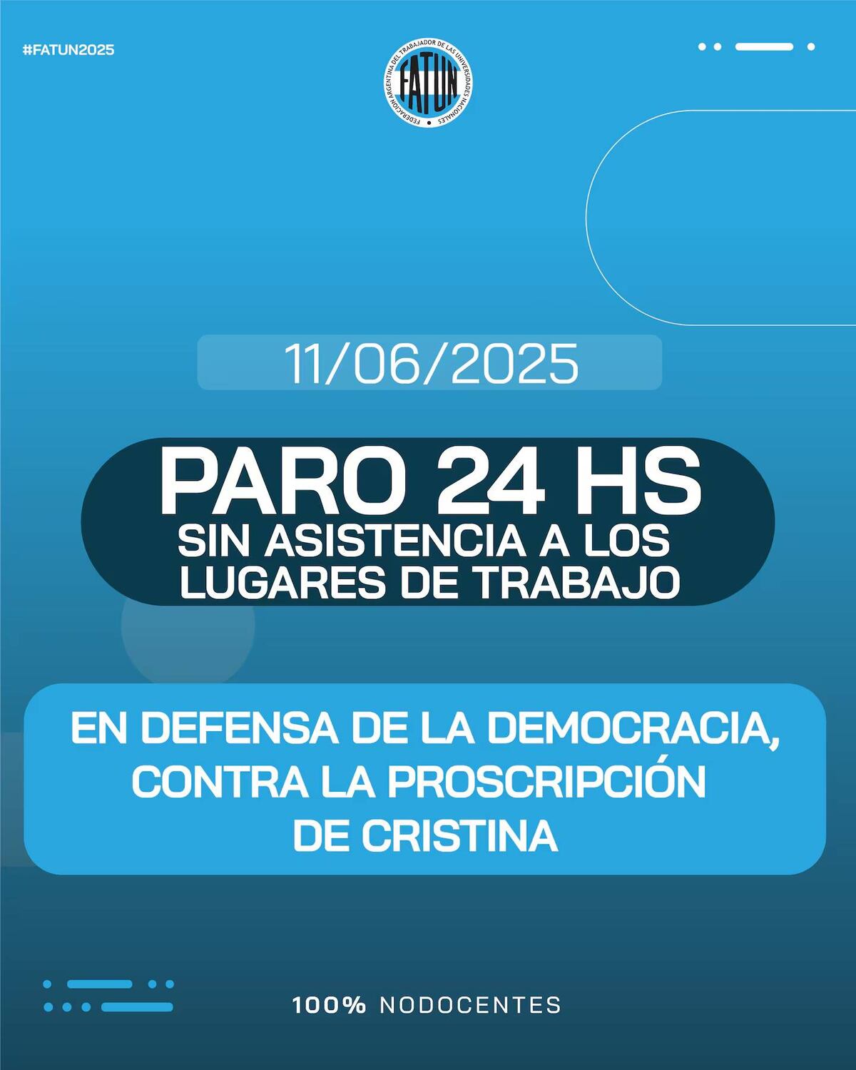 Comunicado de Fatun sobre el paro universitario.