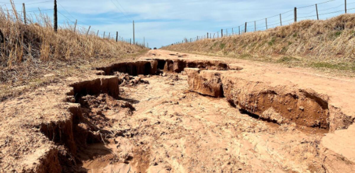Consecuencias de la tormenta de Santa Rosa. (Gentileza Aapresid)