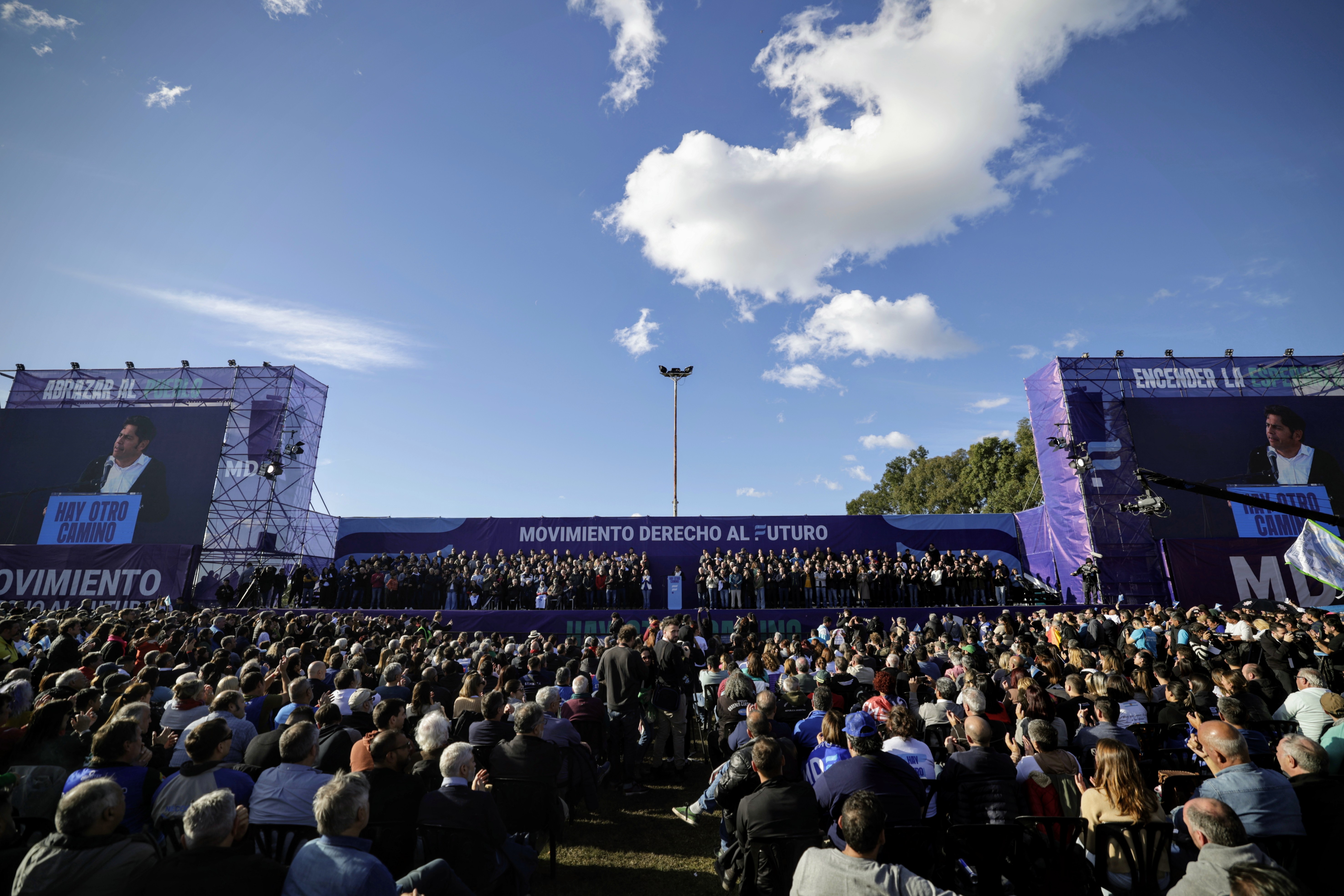 Axel Kicillof este sábado, en un acto en La Plata. (Gentileza)