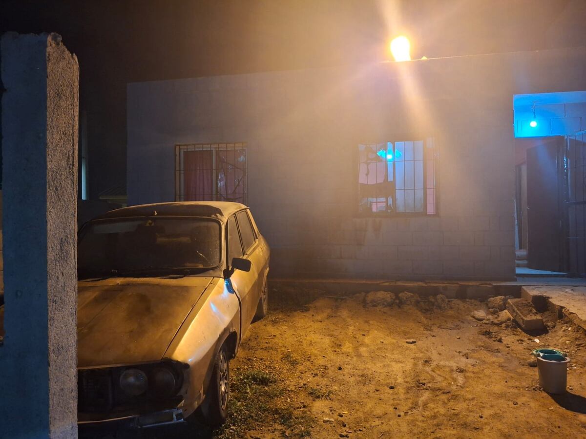 La casa que fue atacada. (Policía)